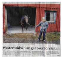 AC Horse % Cattle Co. i Smålands Tidningen.